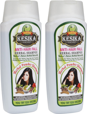 

Kesika Anti Hairfall Anti Dandruff Herbal Shampoo - Pack of 2 (2 x 200 ML)(400 ml)