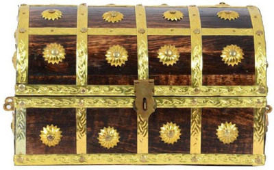 

CRUZ INTERNATIONAL Bea'utiful Makeup and Jewellery Vanity Box(Brown, Gold)