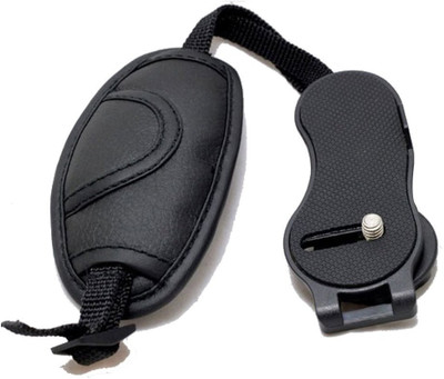 

SHAFIRE Leather Adjustable Hand Grip Wrist Strap of DSLR Camera Strap(Black)