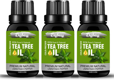 

duzberry 100% pure Tea Tree Essential Oil therapeutic grade for dandruff, acne 30 ML Pack of 3 (90 ml)(30 ml)