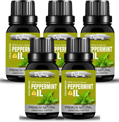 

duzberry Peppermint Essential Oil 6x - 25 ML Pack of 5 (125 ML)(25 ml)