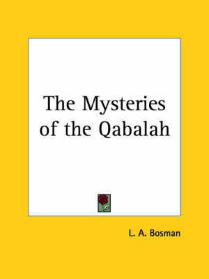 Mysteries of the Qabalah(English, Paperback, Bosman L. a.)