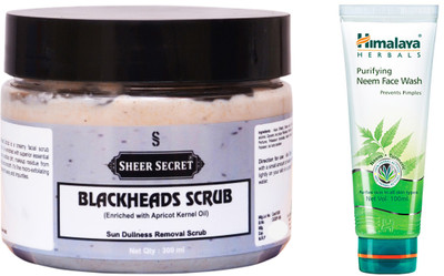 

Sheer Secret Blackheads Scrub 300ml and Neem Face Wash 100ml(Set of 2)