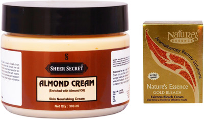 

Sheer Secret Almond Cream 300ml and Nature's Gold Bleach 43g(Set of 2)