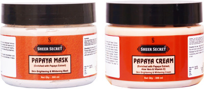 

SHEER SECRET PAPAYA MASK 300ML and PAPAYA CREAM 300ML(Set of 2)