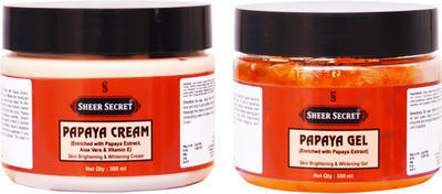 

SHEER SECRET PAPAYA GEL 300ML and PAPAYA CREAM 300ML(Set of 2)