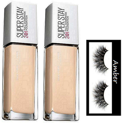 

Amber Eyelashes , foundation pack of 2(Set of 3)