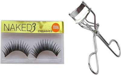 

NAKED3 Thick Long Eye Lashes With Stainless Steel Eyelash Curler(Set of 2)