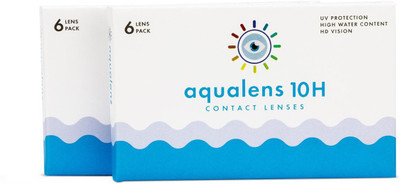 

Aqualens 10 H Monthly Disposable (6 Lens per Box) - (-5.00) Monthly Contact Lens(-5, Clear, Pack of 6)