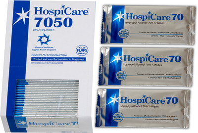

HOSPICARE 70% IPA WIPES-7050(50 Units)