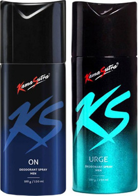 

KamaSutra On Urge Body Spray - For Men(300 ml, Pack of 2)