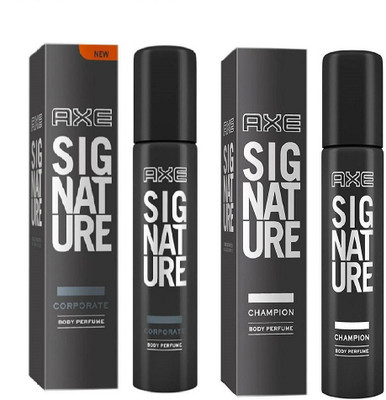 

AXE Signature Corporate Perfume Body Spray + Signature Champion Perfume Body Spray 122 ml pack of 2 Deodorant Spray - For Men(244 ml, Pack of 2)