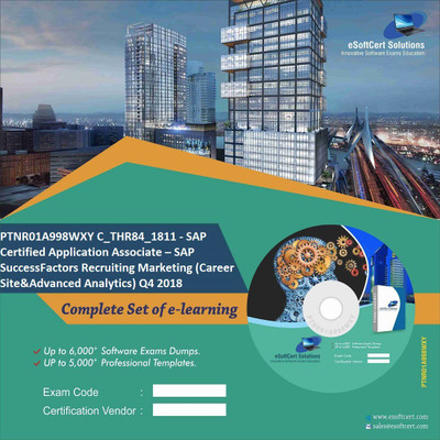 

PTNR01A998WXY C_THR84_1811 - SAP Certified Application Associate – SAP SuccessFactors Recruiting Marketing (Career Site&Advanced Analytics) Q4 2018 Practice Exam E-Book Set(DVD)