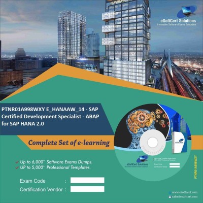 

PTNR01A998WXY E_HANAAW_14 - SAP Certified Development Specialist - ABAP for SAP HANA 2.0 Practice Exam E-Book Set(DVD)