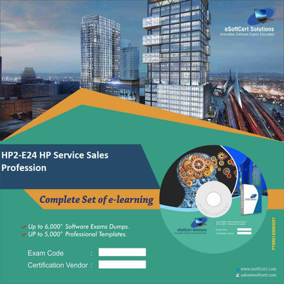 

PTNR01A998WXY HP2-E24 HP Service Sales Profession Practice Exam E-Book Set(DVD)