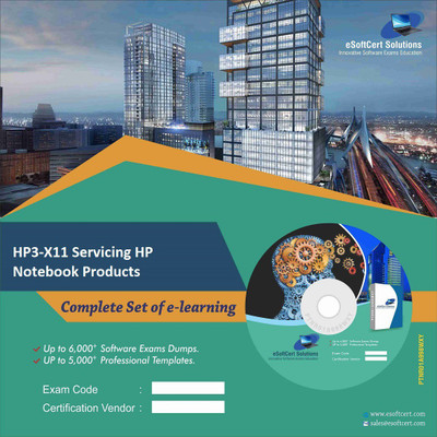 

PTNR01A998WXY HP3-X11 Servicing HP Notebook Products Practice Exam E-Book Set(DVD)