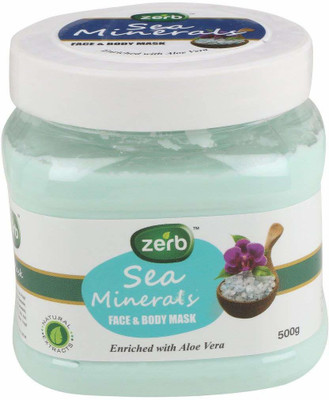 

Zerb Natural Extracts With Aloe Vera Removes Oil Dirt And Makes Your Skin Soft And Supple Sea Mineraly Face And Body Mask Scrub(500 g)