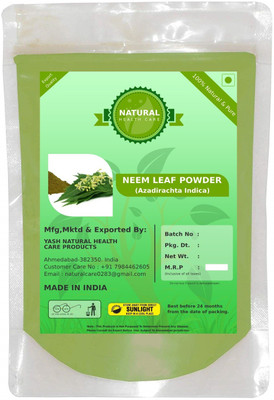 

Fedele Natural Herbal Neem Leaves (AZADIRACHTA INDICA) Powder for PIMPLE FREE CLEAR SKIN NATURALLY – Pack of 1 (227 G)(227 g)