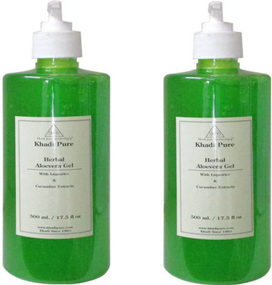 

Khadi Pure Herbal Aloevera Gel with Liquorice & Cucumber Extracts(PACK OF 2)(1000 g)