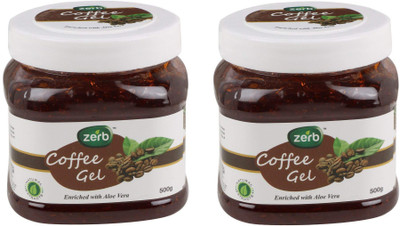 

Zerb Natural Extracts Enriched Whit Aloe Vera Removes Oil/Dirt/ Makes Your Skin Soft And Supple Coffee Gel Pack Of 2 Face Wash(500 g)