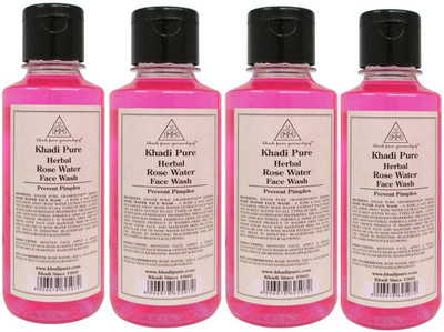 

Khadi Pure Herbal Rose Water Face Wash(PACK OF 4) Face Wash(840 ml)