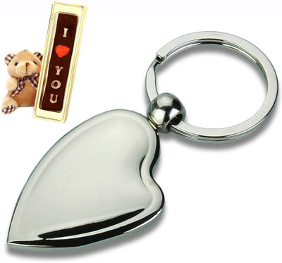 

Ghasitaram Gifts Valentine- Heart Keychain- BKC 563 with Teddy and Chocolate Combo(2)