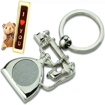 

Ghasitaram Gifts Valentine- Phone Keychain- BKC 562 with Teddy and Chocolate Combo(3)