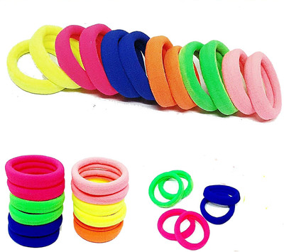 

Shining Angel Rubber Band Multi-Colour Pony Round Hair Band For Women and Girls (1 Box Have 30 Band) Hair Band(Multicolor)