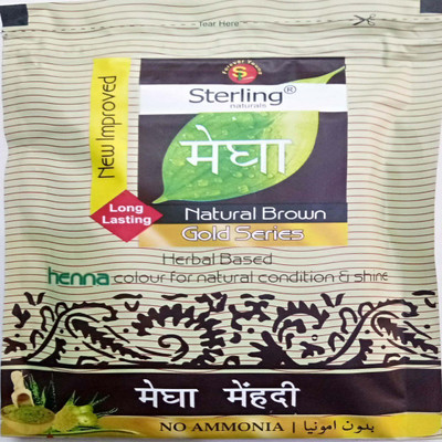 

MEGHA MEHANDI Sterling Megha Natural Brown Henna Color Hair Color(Natural Brown)