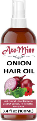 

AroMine Onion Oil for hair growth and skin care 100 ml Hair Oil(100 ml)
