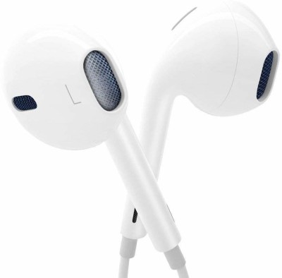 Voltegic ® Earphones Earbuds headsets,Stereo Microphone Remote Control Wired Headset(White, In the Ear)