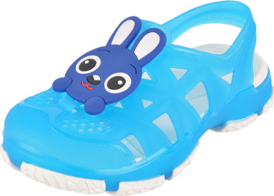 

Yellow Bee Boys Sling Back Clogs(Light Blue