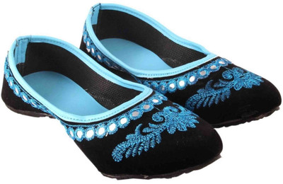 

Kesar Designs Girls Slip on Jutis(Blue