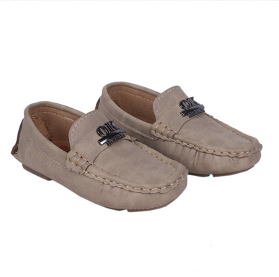 

FEETWELL Boys Slip on Loafers(Beige