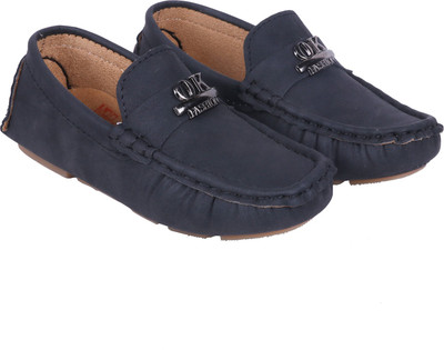 

FEETWELL Boys Slip on Loafers(Black