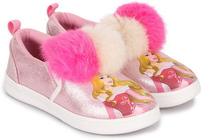 

Disney Princess Girls Slip on Sneakers(Pink, Peach
