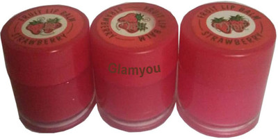

Glamyou Strawberry Fruit Lip Balam Pack of 3 Strawberry(Pack of: 3, 3 g)