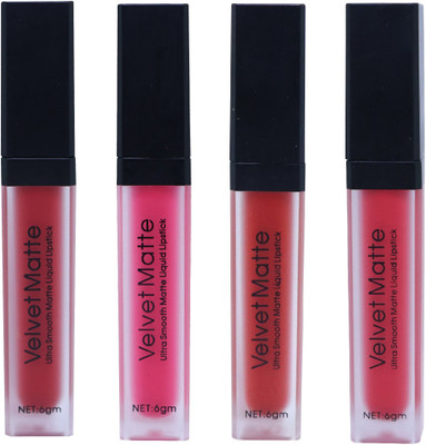 

Glam 21 Velvet Matte Ultra Smooth Liquid Lipstick Set(Hotty)
