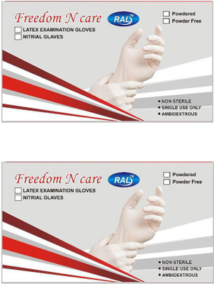 

Freedom N Care N Care Gloves B Latex Examination Gloves(Pack of 2)