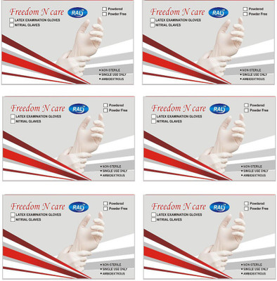 

Freedom N Care N Care Gloves D Latex Examination Gloves(Pack of 4)