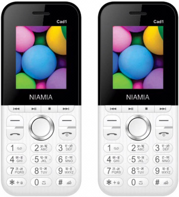 

Niamia CAD 1 Combo Of Two Mobiles(White)