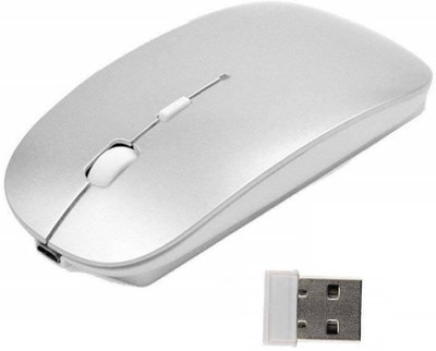 

Ecandy 2.4Ghz Slim Rechargeable Wireless Optical Mouse (2.4GHz Wireless, Silver) Wireless Optical Gaming Mouse(2.4GHz Wireless, Silver)