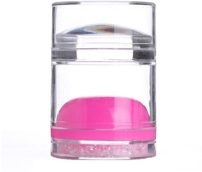 

Born Pretty 4cm XL Dual-Ended Jelly Marshmallow Squishy Transparent Silicone Nail Art Stamper Scraper Pink(Clear)