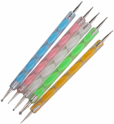 

Vihaa Nail Art Tool Kit ( Dotting Pen, Stripping Tape, Tip Guide Sticker, Filer) (Combo of 4)(Multicolor)