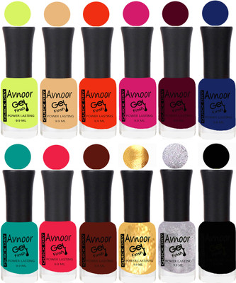 

Avnoor Velvet Matte Gel Nail Polish Combo 1434 Multicolor(Pack of 12)