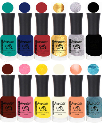 

Avnoor Velvet Matte Gel Nail Polish Combo 1395 Multicolor(Pack of 12)