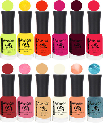 

Avnoor Velvet Matte Gel Nail Polish Combo 1497 Multicolor(Pack of 12)