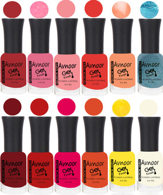 

Avnoor Velvet Matte Gel Nail Polish Combo 1367 Multicolor(Pack of 12)