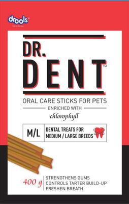 

Drools Dr. Dent Oral Care Sticks - For Medium/Large Breed Chicken Dog Chew(400 g, Pack of 1)