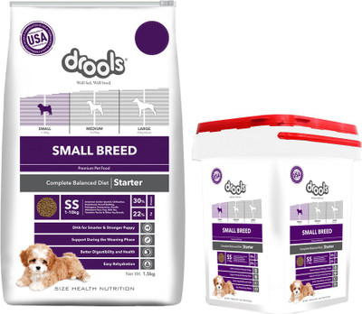 

Drools Small Breed Starter, Premium Chicken 1.5 kg Dry Dog Food